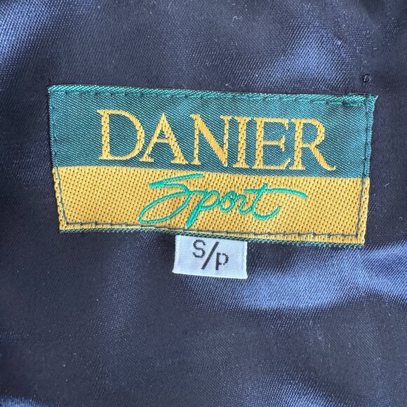 Vintage 1980s Danier Cropped Black Suede Leather Jacket - Picture 10 of 12